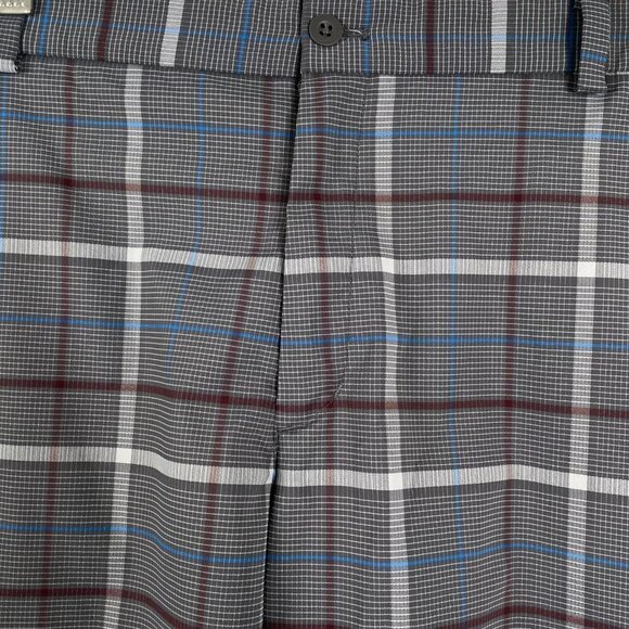 Nike Golf Shorts‎ Multicolored Plaid Polyester Spandex Men's Size 36 - Picture 3 of 10